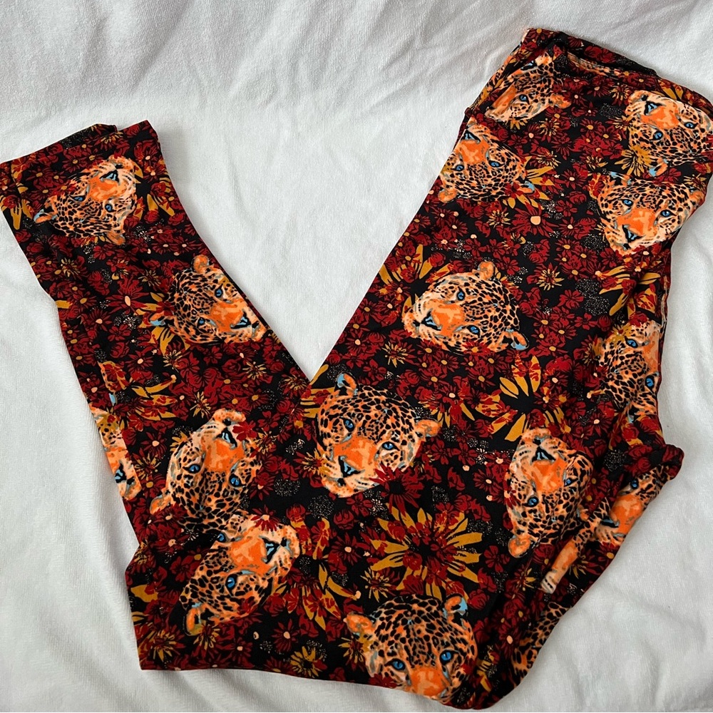 LuLaRoe Leggings, Cheetah and Flower Pattern
